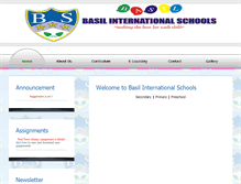 Tablet Screenshot of basilschools.org